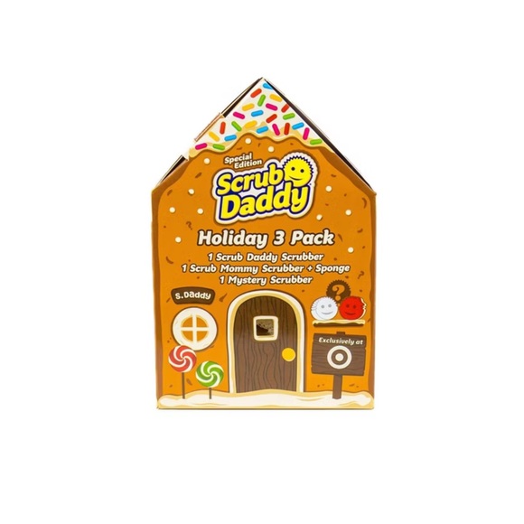 Scrub Daddy Special Edition Gingerbread House Sponge - 3ct - Exclusive to Target - Picture 2 of 5
